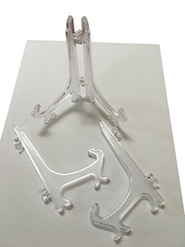 5 x/10 x o 20 x Platos Soporte Tija de acrílicoTransparentePlato expositor para armario de cocina, también para coleccionistas Porcelana  Expositor 12 cm de altura  Platos de hasta 25 cm Diámetro