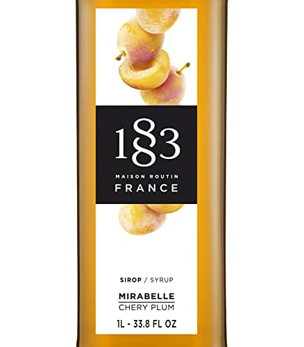 Image of 1883 Cherry Plum for Drinks, Made in France, 1 Liter Glass Bottle