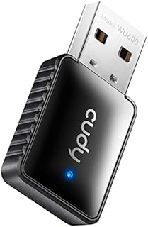 Cudy WU600 AC 600Mbps USB WiFi Adapter for PC, 5GHz / 2.4GHz WiFi Dongle, WiFi USB, USB Wireless Adapter for Desktop / Laptop - Mini Size, Auto Installation, Compatible with Windows XP/7/8/8.1/10