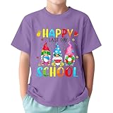 2025 t-shirt ultimo giorno di scuola per neonati ragazzi e ragazze felice e divertente maglietta grafica anno scuola top 1-13 anni bambini ragazzi 152, lilla, 1-2 anni