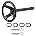 Aoutecen RC Crawler Steering Wheel RC Steering Wheel Removable High Simulation Real Cool RC Car Steering Wheel for 1/10 Scale RC Crawler Car