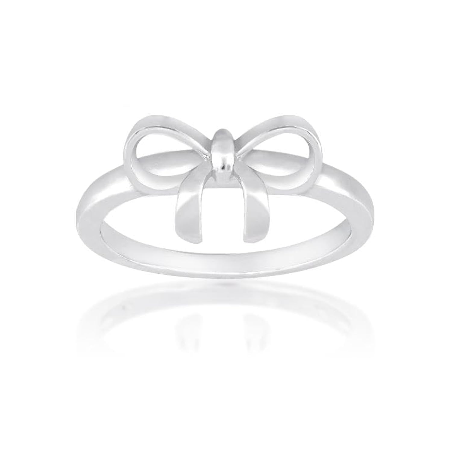 Beaux Bijoux Bow Rings Infinity Rings for Women in Sterling Silver or 14k Gold - Fine Bow Jewelry Ribbon Ring - Valentines Day Bow Ring Gift for Her