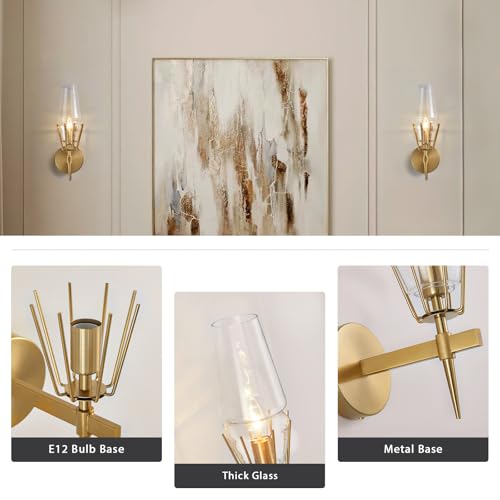 Crystal Wall Sconces Wall Lamps for Bedroom Living Room - Image 5