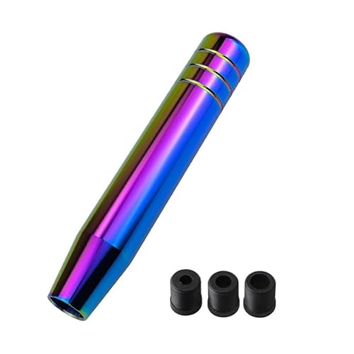 Qtsavxdd Colorful Gear Shift Knob Head Universal 18Cm Car Shift Knob Gear Lever Knob Handle Aluminum Extended Shifter Gear Head Knob Manual Transmission(Colorful)