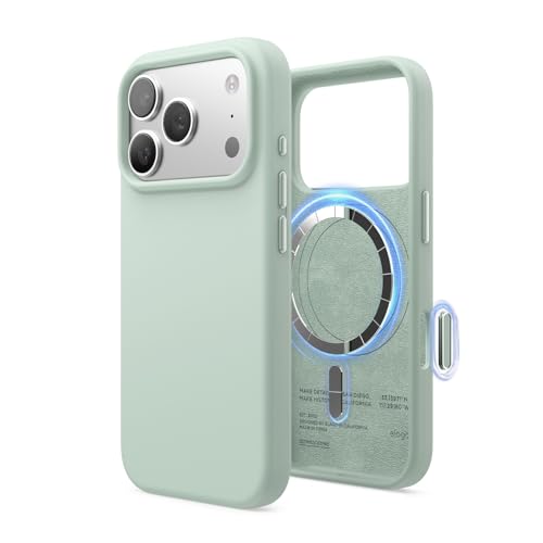elago Premium Magnetic Silicone Case for iPhone 18 Pro & iPhone 17 Pro Mint by elago - Used condition - US$12.74