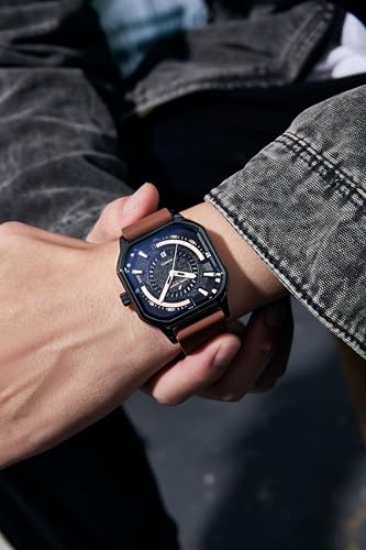 Image of Daniel Hechter Paris Rivoli Collection Modern Analog Watch for Men with Octagon Dial and Silicon Band-DHM1003