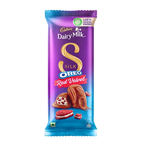 Image of Cadbury Dairy Milk Silk Oreo Red Velvet Chocolate Bar, 60 Gram