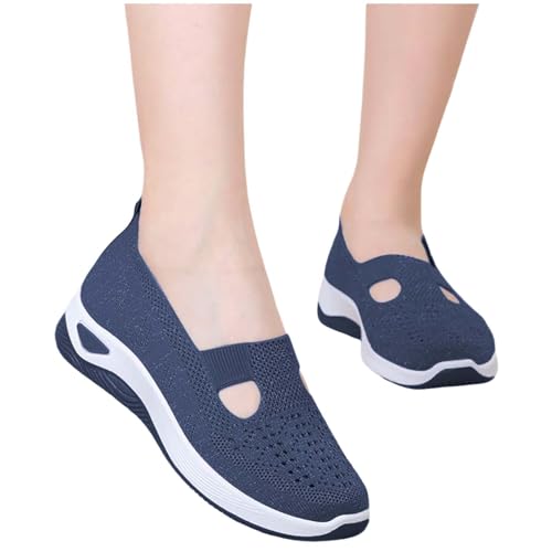 Women'S Breathable Soft Shoes Hands Free Slip On Arch Support Sneakers Walking Foam Go Running Shoes