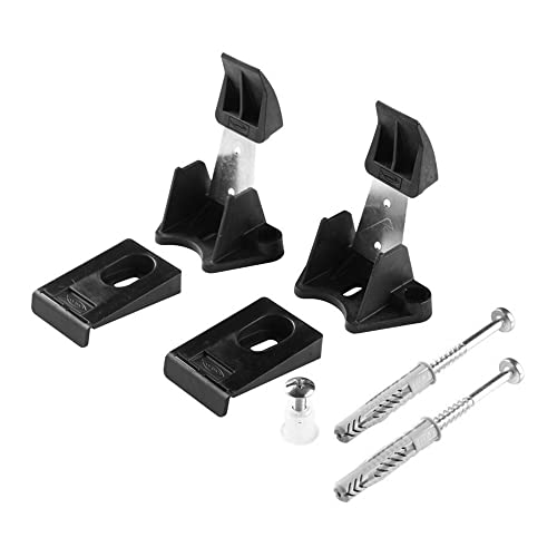 Inbagno Kit fissaggi nascosti a sgancio rapido per Sanitari filomuro Dotati di fissaggi nascosti, 2 Ganci e 2 fissaggi a Muro