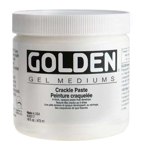 Pate à Craqueler GOLDEN 473ml pour effets de texture peinture acrylique