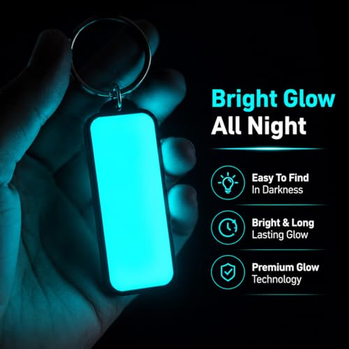 Image of Mi Glow Store Glow in Dark Keychain for Bike Men | Gift for Man | Bike Accessories | Charges in Light Glows in Dark | Key chain for Bike