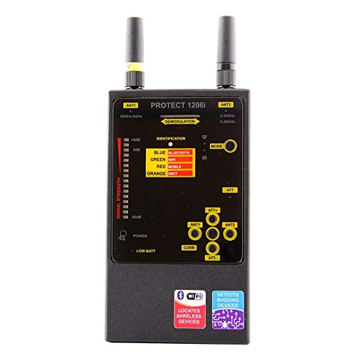Protect 1206i Handheld RF Detector & Camera Finder - Hidden Devices Detector to Find Digital or Analog Signals - Dual Antennas with Wide Frequency Range - Thumbnail 2