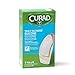 CURAD Truly Ouchless Silicone Adhesive Bandages, Fabric Bandages, 1.6"x4", for Delicate,Sensitive Skin, 25 Count