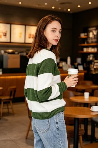 Image of Simple&Opulence Women's Chenille Sweater Crewneck Long Sleeve Pullover Ribbed Cuff Hem Round Neck Jumper Tops