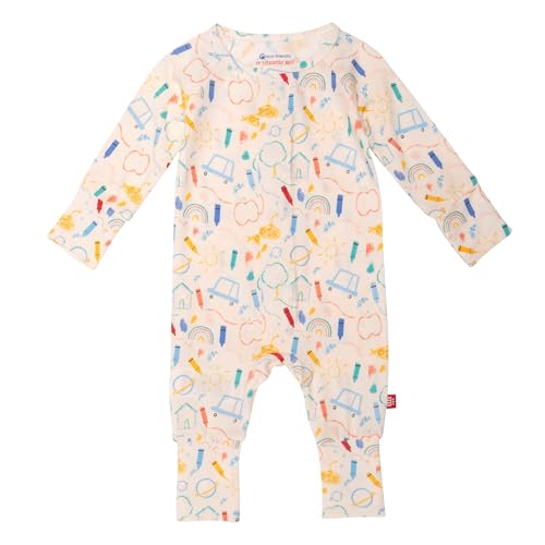 Image of Magnetic Me Magnetic Convertible Coveralls | Silky Soft Modal Fabric | Baby Onsie Available in Sizes NB - 24M