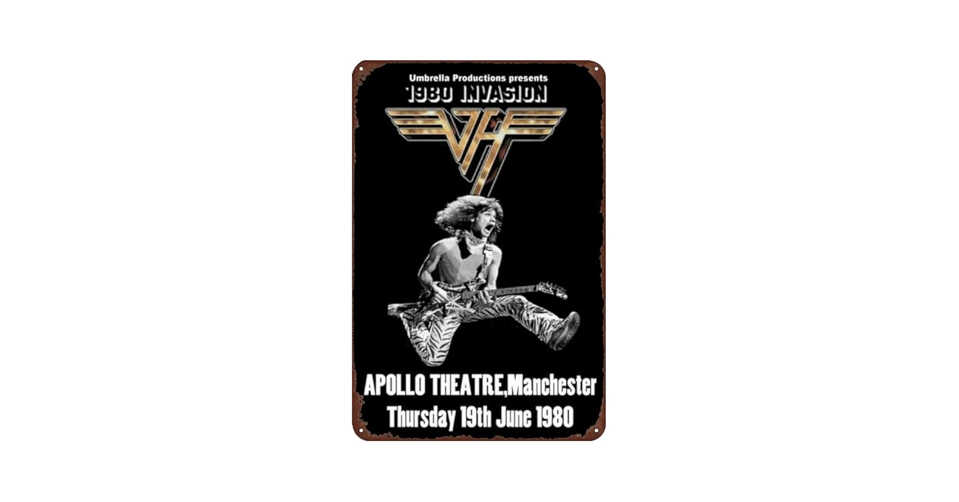Amazon.com: Dazkqbl Vintage Metal Signs Van Poster Halen