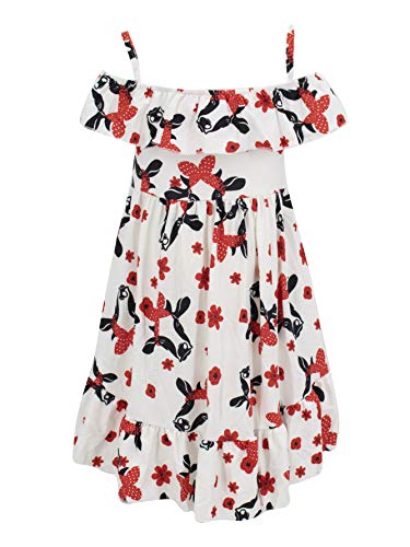 Unique Baby Girls Cow Summer Outfit Milk Farm Dress3