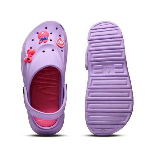 Image of ASIAN INDIGO-08 Stylish Women Clogs | Lightweight, Comfortable & Breathable Slip-Ons with Trendy 3D Stickers