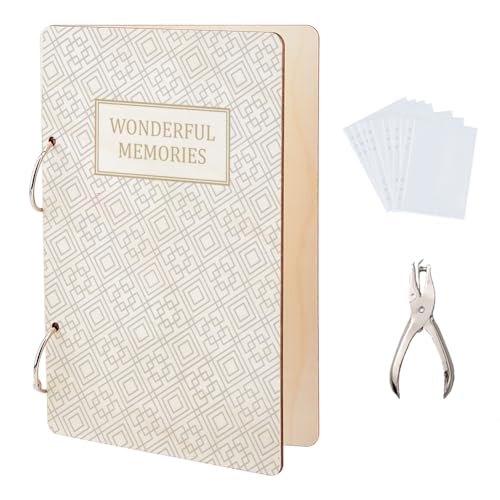 Journal en bois et classeur de cartes de vœux SUPERDANT, album photo haute durabilité