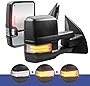 MOSTPLUS Power Heated Towing Mirrors Compatible for 2003-2016 Ford F-250 F-350 F-450 F-550 Super Duty w/Sequential Turn light, Clearance Lamp, Running Light(Set of 2)