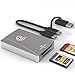 Produktbild CFexpress Typ B Kartenleser SD Kartenleser, USB 3.2 Gen 2 10 Gbit/s, tragbarer Aluminium CFexpress Kartenadapter mit Zwei Steckplätzen, unterstützt Windows/Android/Mac OS/Linux mit Multi Kabel