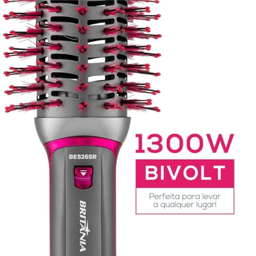 Escova Secadora Britânia BES26SR 4 em 1 1300W Bivolt