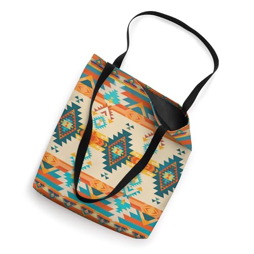 Bolso tote bohemio con diseño tribal nativo americano del suroeste, geométrico y del desierto miniatura 2