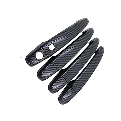 Garniture couverture poignées porte carbone noir Toyota Mark X