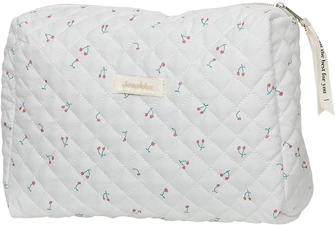 Aucuu Borsa da Toilette da Viaggio, Beauty Case da Viaggio, Borsa da Viaggio, Borsa Trucco Floreale, Trucco Pochette da Toilette, Trousse Trucchi Organizer per Cosmetici, per Donne e Ragazze