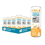 BUBBL'R passion fruit wond'r, Antioxidant Sparkling Water with Natural Caffeine, 0g Sugar, Gluten Free, All Natural Flavors, 12 Fl Oz Cans, 12 Count