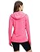 TBMPOY Womens UPF 50+ Sun Protection Hoodie Shirt Long Sleeve Fishing Hiking Outdoor UV Shirt Lightweight Rose L