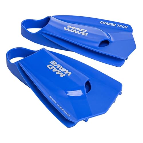 Palmes Mad Wave Chaser Tech bleu pour booster la propulsion et le cardio
