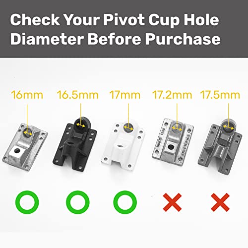 ELOS Skateboard Pivot Cups for Skateboard Bushings Longboard Truck Hardware Replacement 3 Sets (for 3 Boards)