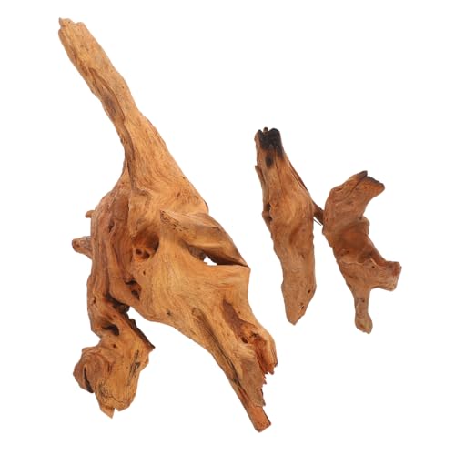 VICASKY 2個天然木製アクアリウム流木 ブランチ型水槽装飾 魚や爬虫類に 耐