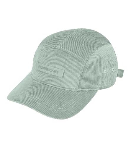 Porsche Cayenne Electric Urban Five-Panel Cap – Genuine Corduroy Lifestyle Hat, Adjustable Buckle Branding, Green “Shades of Green” Design