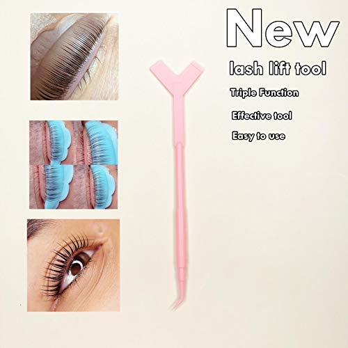 Y Brush Comb，Lash Lift Tool，Eyelash Separate Tool, Brow Lamination Supplies For Professional Eyelash And Eyebrow (Reusable 10 Pcs Pink) #TOP7