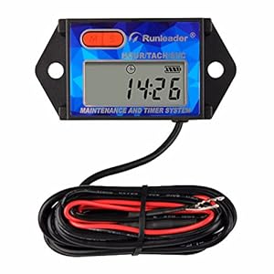 Runleader Digitaler Drehzahlmesser Drehzahlalarm Wartungserinnerung