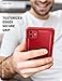 i-Blason Ares Case for iPhone 11 6.1 inch (2019), Dual Layer Rugged Clear Bumper Case with Built-in Screen Protector (Metallic Red)