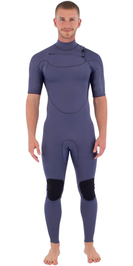 Hurley 2026 Mens Air 2/2mm Short Sleeve Chest Zip Wetsuit - Destroyer