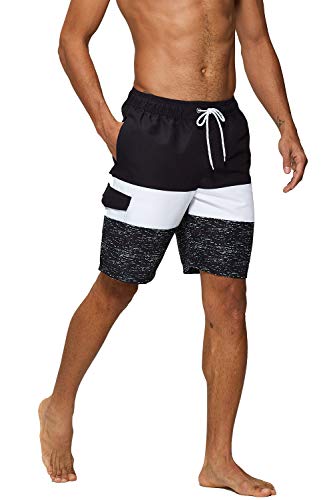 Tyhengta Men's Board Shorts Quick Dry Swim Trunks with Mesh Lining3