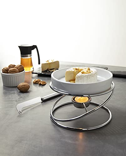 Conjunto 4pcs Rechaud Para Queijo Brie Brinox Branco