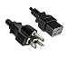 Produktbild DINIC Netzkabel Amerika USA NEMA 6-20P auf C19, AWG 12, 20A, Stow, Zulassungen: UL/CSA, schwarz, Länge 1,80m