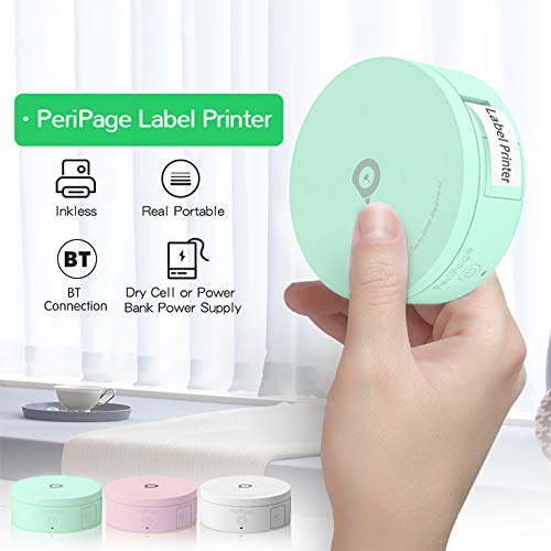 HUIOP Máquina de etiquetar, L1 Mini Pocket Label Maker Adesivo Impressora térmica portátil sem tinta