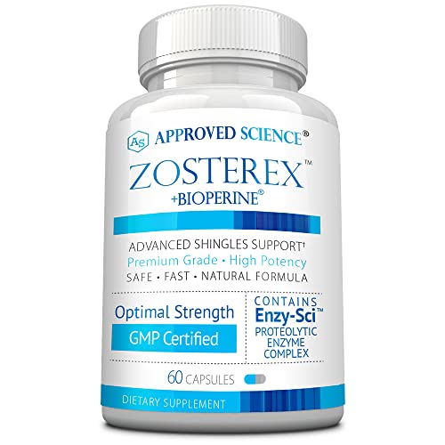 Approved Science Zosterex - Extra-Strength L-Lysine 1000mg Vitamin B Complex Zinc - Immune Support & Cold Sore Treatment - 60 Vegan Capsules - 1 Bottle