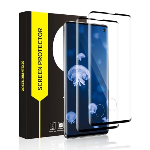 Bodyguard 2 Stück für Panzerglas für Samsung Galaxy S10 Schutzfolie 3D-Volle Bedeckung HD-Klar Kristallklar Fingerabdruck-ID 9H Härte Frei von Kratzern Sturzresistent S10 Displayschutz