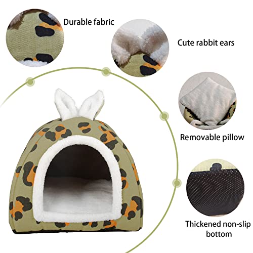 Ali2 Guinea Pig Bed Hideout Small Animal Bed House Rabbit Bed Rat Cage Accessories Washable Guinea Pig Cave Bed For Guinea Pigs Hamster Rats Bunny Chinchillas #TOP2