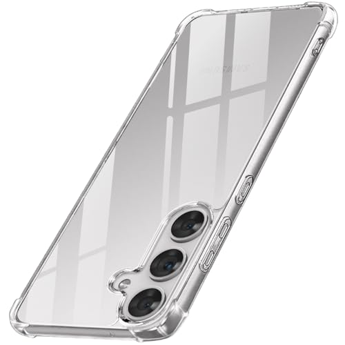 Image of TheGiftKart Crystal Clear Back Cover Case for Samsung Galaxy S25 5G | 360 Degree Protection | Shock Proof Design | Transparent Back Cover Case for Samsung Galaxy S25 5G (PC & TPU, Transparent Bumper)