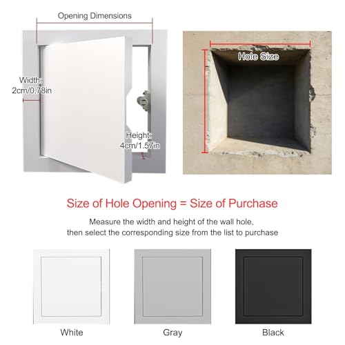 Panel de acceso de metal empotrado CompactDesign blanco 40x45 cm para techo 7
