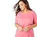 Woman Within Plus Size Perfect Elbow-Sleeve Square-Neck Tee - 3X, White