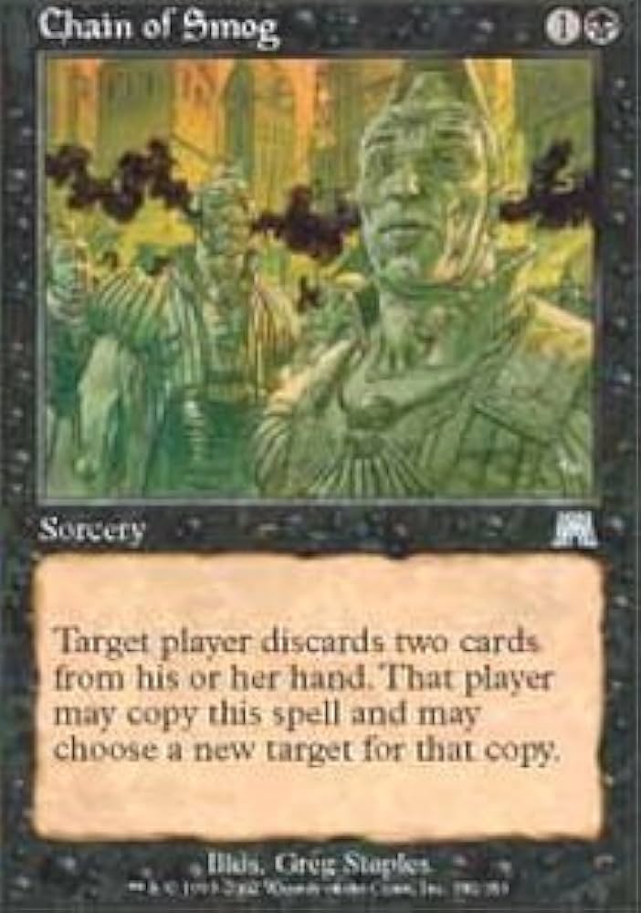 MTG  煙霧の連鎖 / Chain of Smog  英語版  FOIL１枚 Amazon.com: Magic The Gathering - Chain of Smog - Onslaught